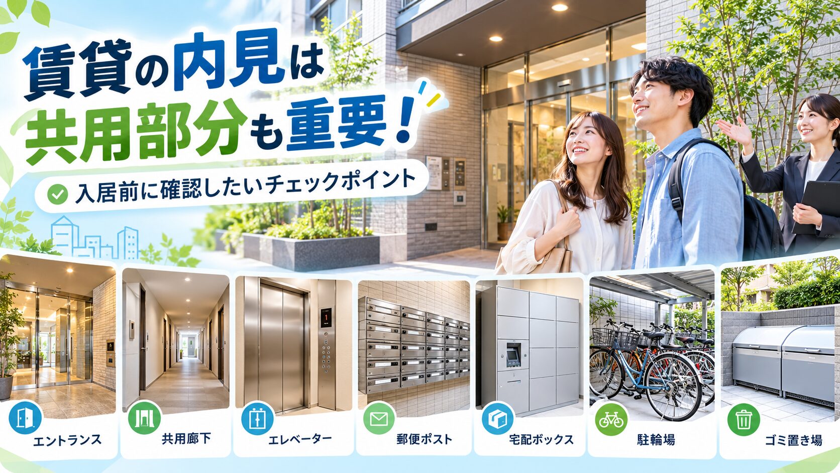 【News】賃貸の内見は共用部分も重要！入居前に確認したいチェックポイント