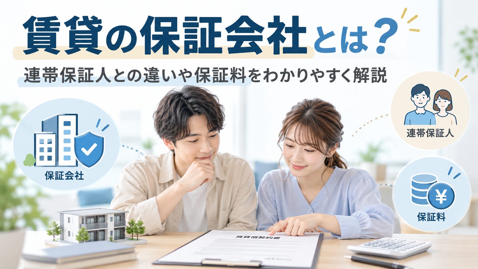 【News】賃貸の保証会社とは？連帯保証人との違いや保証料をわかりやすく解説